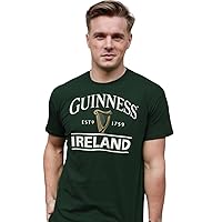 Guinness Bottle Green Ireland Harp Logo Tee Shirt