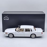 1/18 Town car Towncar V8 1993-1995 Super Diecast Models Car (Leather seat) White Limited Collection