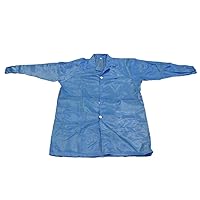 1Pcs XXL Size Dust Proof Coverall Suit Anti-Static Coveralls Polyester Filament Fiber Protective Safety Workwear Suit Painting Coveralls for Spray Painting Cleaning Work Blue