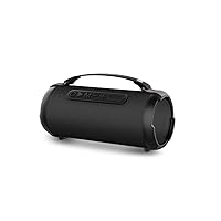 Caliber Bluetooth Speaker - Wireless Music Box Bluetooth - AUX, SD and USB - Multiple Speaker Boxes Bluetooth Connect - 16h Battery - Black