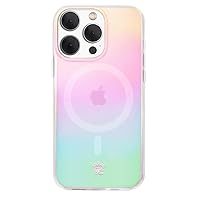 Velvet Caviar Compatible with iPhone 15 PRO Case Ombre [8ft Drop Tested] Compatible with MagSafe - Cute Protective Phone Cases (Iridescent White Opal)