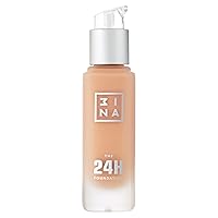 3INA The 24H Foundation 609-24H Light Pink Cream, 1.01 Oz - Medium To High Buildable Coverage, Smooth Matte Finish, Cruelty Free, Vegan, Waterproof