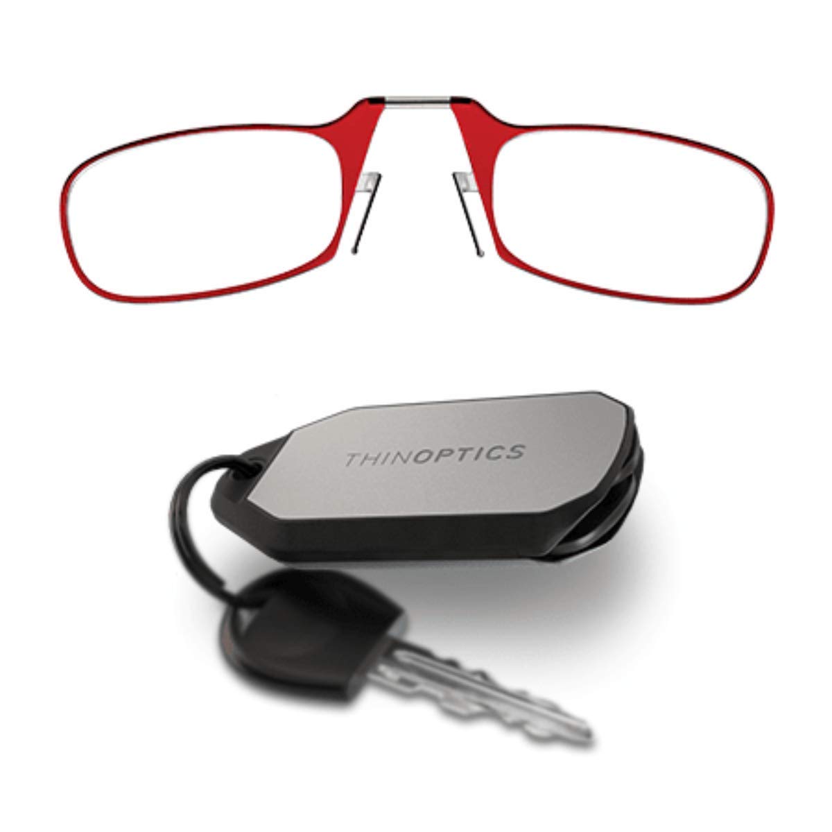 ThinOptics Keychain Case and Readers Rectangular Reading Glasses