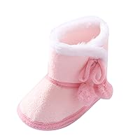 Toddler Indoor Snow Slippers Girl Boy House Shoes Fuzzy Hard Bottom Winter Boots Baby Cozy Walking Sock Shoes