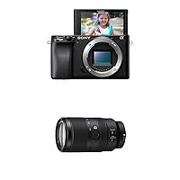 Sony Alpha A6100 Mirrorless Camera + Sony Alpha 70-350mm F4.5-6.3 G OSS Super-Telephoto APS-C Lens