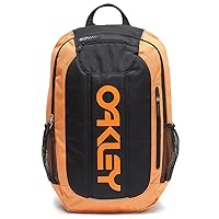 Oakley Men's 20L Enduro 3.0 Soft Orange Backpack for Hiking Backpacking Camping Traveling + BUNDLE with Designer iWear Collapsible Water Bottle with Carabiner
