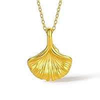 24K Solid Gold Pendant for Women, Real Pure Gold Jewelry Accessory Flower Pendant for Men Teen Girls (Not Include Necklace)