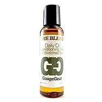 The Blend (2 oz) | Daily Oil Conditioning Mix for Pierced or Stretched Skin | 100% Natural Piercing Aftercare w/Jojoba Oil | Helps w/Inserting Plugs & Tapers