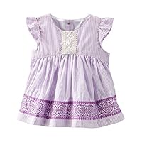 OshKosh B'Gosh Baby Girls' Embroidered Eyelet Top - Purple - 0-3 Months