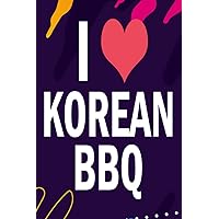 Hourly Study Planner | I Love Korean BBQ Asian Traditional Foodie Cuisine Retro