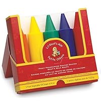 Canus Li'l Goat's Milk Fruit Fragranced Crayon Soap, 5-Count Boxes (Pack of 2)