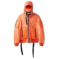 Pre-Loved Men's AW18 Flight Puffer Zip Jacket Orange