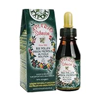 Official Distributor - 1 Bottle Apiario Silvestre Bee Pollen & Brazil Green Bee Propolis Liquid - Glycolic Extract-Non Alcoholic, Wax Free, Sugar Free
