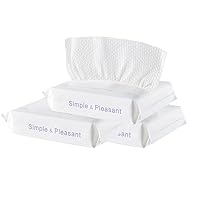 3Pack X 50pcs Disposable Cotton Face Towel Multipurpose Towels Cleansing Towelettes Wet & Dry Use for Travel