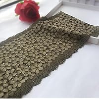 SELCRAFT 1 Meter Elastic Stretch Lace Trim Garment Decoration Crafts Sewing Army Green Lace Fabric for Dress Making Style 1106