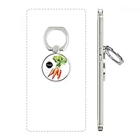 Carrot Vegetable Tasty Healthy Watercolor Cell Phone Ring Stand Holder Bracket Universal Smartphones Support Gift