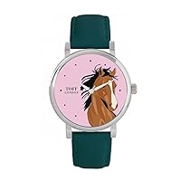 Ladies Brown Arabian Horse Head Watch