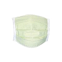 Cotton Cloth Face Covering Fabric Washable Reusable Pollution Dust Shield - Green Stripe