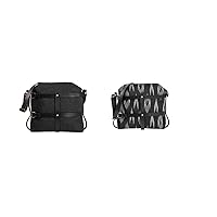 Genuine Leather Black Dual Combo Cage Bag