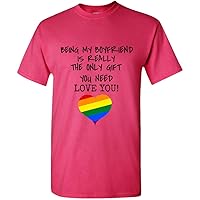 Gay Boyfriend Funny Birthday Tshirt for Him,Gay Pride 2020 Tshirt