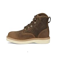 Justin Original Workboots Mens Maxwell 6 Inch Steel Toe Work Safety Shoes Casual - Brown