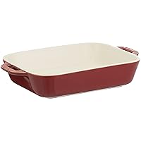 Staub Vintage Color Dish 40511-867 Rectangular Dish Copper 7.9 x 6.3 inches (20 x 16 cm) Ceramic Gratin Dish, Quiche, Heat Resistant, Oven Safe and Microwave Safe