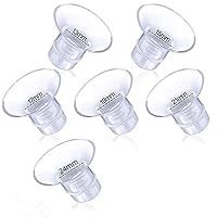 Wearable Breast Pump Flange Insert Kit, Silicone Universal Breast Pump Flange, Nipple Tunnel Size Conversion Accessories, 13/15/17/19/21/24MM Breastpump Flange 6Pcs - BPA Free