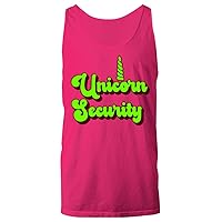 Unicorn Security Neon Green Vintage Retro 70s 80s 90s Plus Size Women Men Unisex Tank Top Heliconia