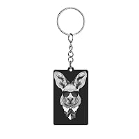 Cool Kangaroo Acrylic Keychain Bag Decorative Accessories Keychain for Car Keys Surprise