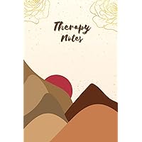 Therapy Notes: A Stylish Therapy Log Book for Pre and Post Sessions to Plan Summarize and Reflect | Cute Sunset Themed Perfect for Teens Girls Women