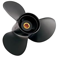 Rareelectrical New Aluminum Propeller Compatible with Yamaha 2 Stroke 13 Spline 55 25-60 Hp for Years 1976-1995 by Part Number 3311-114-16 Diameter 11.4 Pitch 16 Blades 3 Spline Tooth 13 Right Hand