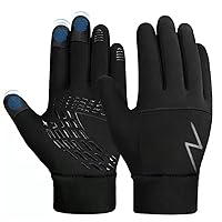 Kids Winter Gloves Anti-slip Warm Fleece Water Repellent Touchscreen for Boys Girls 3-15 Years