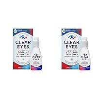 Clear Eyes Cooling Comfort Relief Eye Drops, 0.5 Fl Oz (Pack of 2)