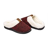 EUXTERPA Comfy Plush House Slipper for Women Scuff Memory Foam Slippers Indoor Outdoor Anti-Slip Home Shoes