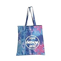 INK STITCH Custom Td800 Custom Personalized Add Your Own Logo Texts Embroidery Tie dye tote bags