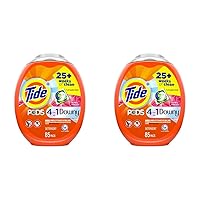 Tide PODS with Downy, Liquid Laundry Detergent Pacs, April Fresh, 85 count (Pack of 2)