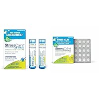 Boiron StressCalm On The Go 80 Count (2 Pack) and StressCalm 60 Count for Relief of Stress, Anxiousness, Nervousness, Irritability, and Fatigue