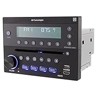 iRV Technology iRV32V2 AM/FM/CD/DVD/MP3/MP4/HDMI in&out w/ ARC/Digital 2.1/Surround Sound/Bluetooth/CEC/NFC,3 Zones Wall Mount RV Radio Stereo w/ APP Control, USB using 5V charging both Android&Apple