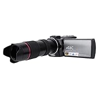 HDR-AE8 4K Digital Video Camera,16X Intelligent Zoom HD WiFi Manual DV Cam with 8M XMOS Sensor and TX-13 Telephoto Lens for Photography Lovers(Without Battery)