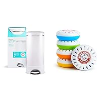 Munchkin Step Diaper Pail and Nursery Fresheners Bundle - Diaper Pail with Odor Control and Baking Soda Air Fresheners