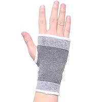 Elastic Wrist Hand Brace Gym Sports Support Wrist Gloves Hand Palm Gear Protector Carpal Tunnel Tendonitis Pain Relief, 1 Pair