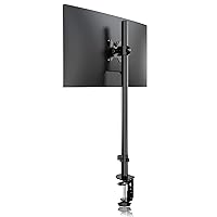 Pholiten Single Tall Monitor Stand, Extra Tall 31 Inch Monitor Mount, Fully Adjustable Tall Monitor arm for 13-32 Inch LCD Screen，Holds up to 22lbs