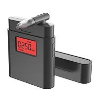 Personal breathalyzer, Portable Alcohol Tester,Professional Grade Accuracy Alcohol Breath Test,with Dust Cover, More Clean and Digital Red LCD Display for Personal Home