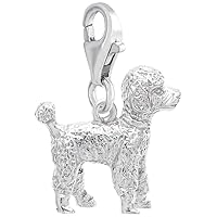 Rembrandt Charms Poodle Charm with Lobster Clasp
