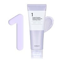 numbuzin No.1 Purple Complex Moisture Balancing Soothing Cream | Lightweight Facial Moisturizer for Acne-Prone Skin | Korean Skin Care, 3.38 fl oz