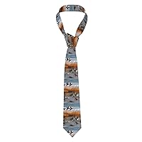 Ties for Men Neckties Great for Weddings Dances Parties, Gift for Father Teacher Friends - toy cloth bear