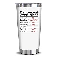 NewEleven Retirement Gifts For Women 2024 - Happy Retirement Party Decorations - Coworker Leaving Gifts, Farewell Gifts, Goodbye Gifts For Coworkers, Friends - 20 Oz Tumbler