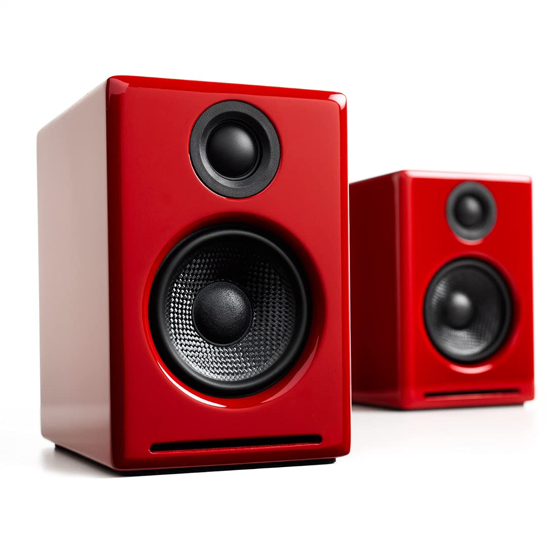Mua Audioengine A2+ Plus Wireless Speaker Bluetooth | Desktop Monitor  Speakers | Home Music System aptX Bluetooth, 60W Powered Bookshelf Stereo  Speakers | AUX Audio, USB, RCA Inputs,16-bit DAC (Red) trên Amazon