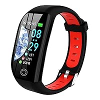 PUZESHUN Smart Watch, Pedometer, Activity Meter, Pedometer, Multi-functional, Wristwatch, HD Color, Large Screen, IP68 Waterproof, Brightness Adjustment, Suitable for Men and Women, 24-Hour Automatic Measurement, Incoming Calls, Twitter, WhatsApp, Line Notifications, Sedentary Alert, GPS Exercise Recording, Japanese App iOS/Android Compatible