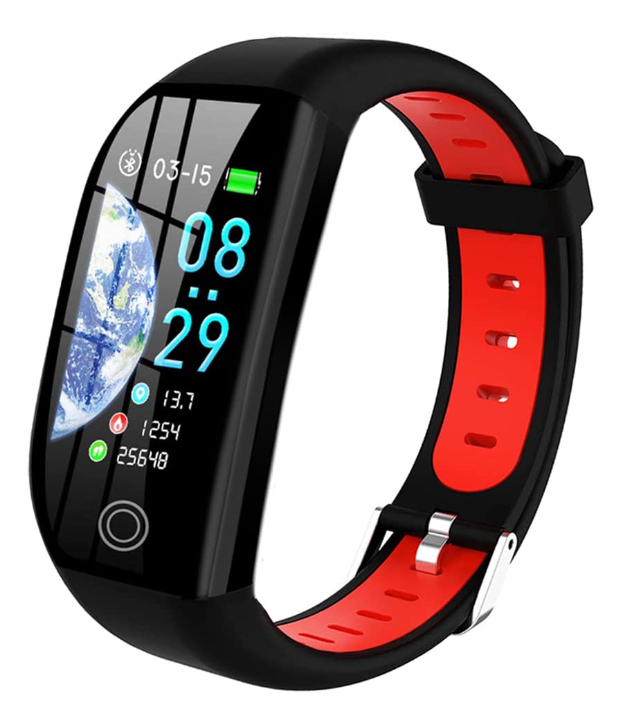PUZESHUN Smart Watch, Pedometer, Activity Meter, Pedometer, Multi-functional, Wristwatch, HD Color, Large Screen, IP68 Waterproof, Brightness Adjustment, Suitable for Men and Women, 24-Hour Automatic Measurement, Incoming Calls, Twitter, WhatsApp, Line No